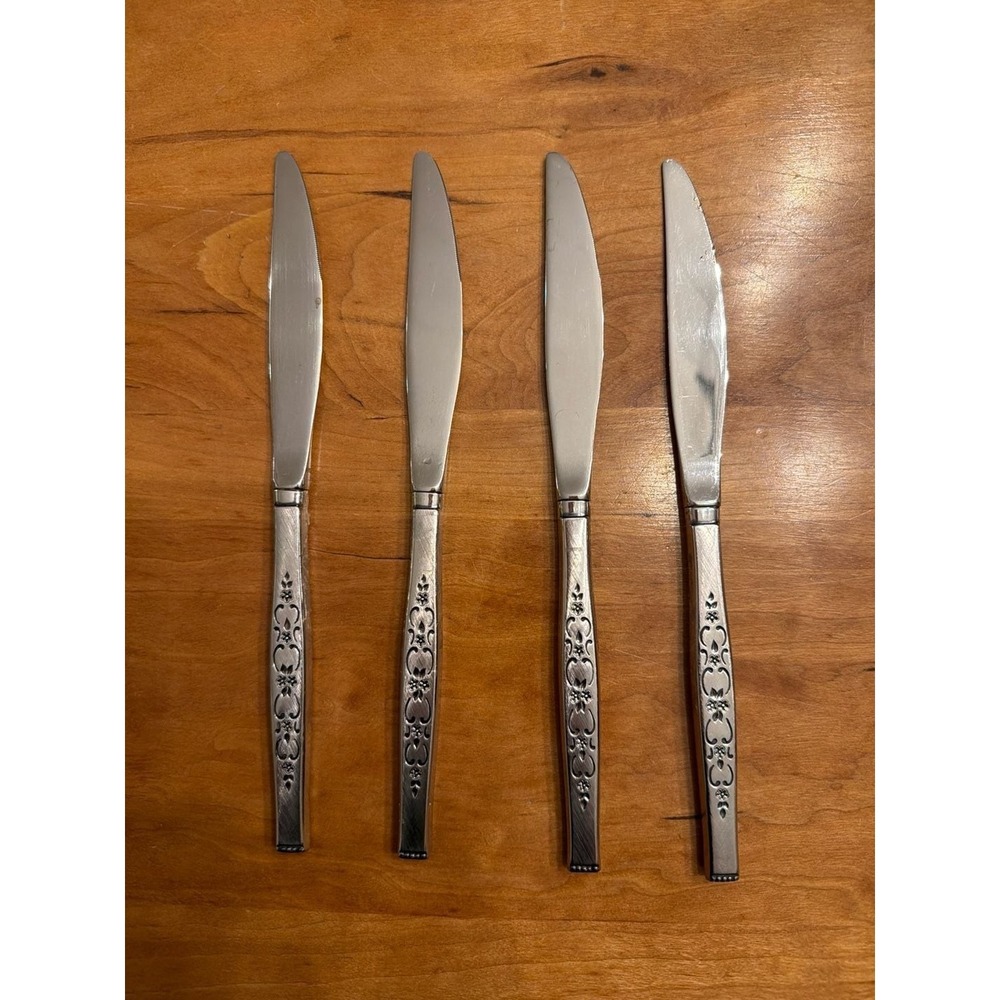 Set of 4 Oneida WM. A.‎ Rogers Spanada Premier Stainless Dinner Knives